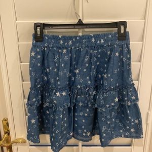 Navy Skirt with Stars